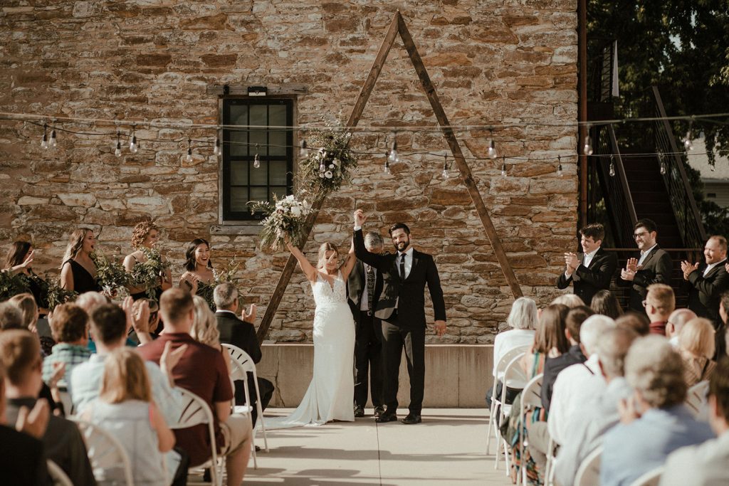 Modern Minimalist Urban Wedding Something Blue Weddings