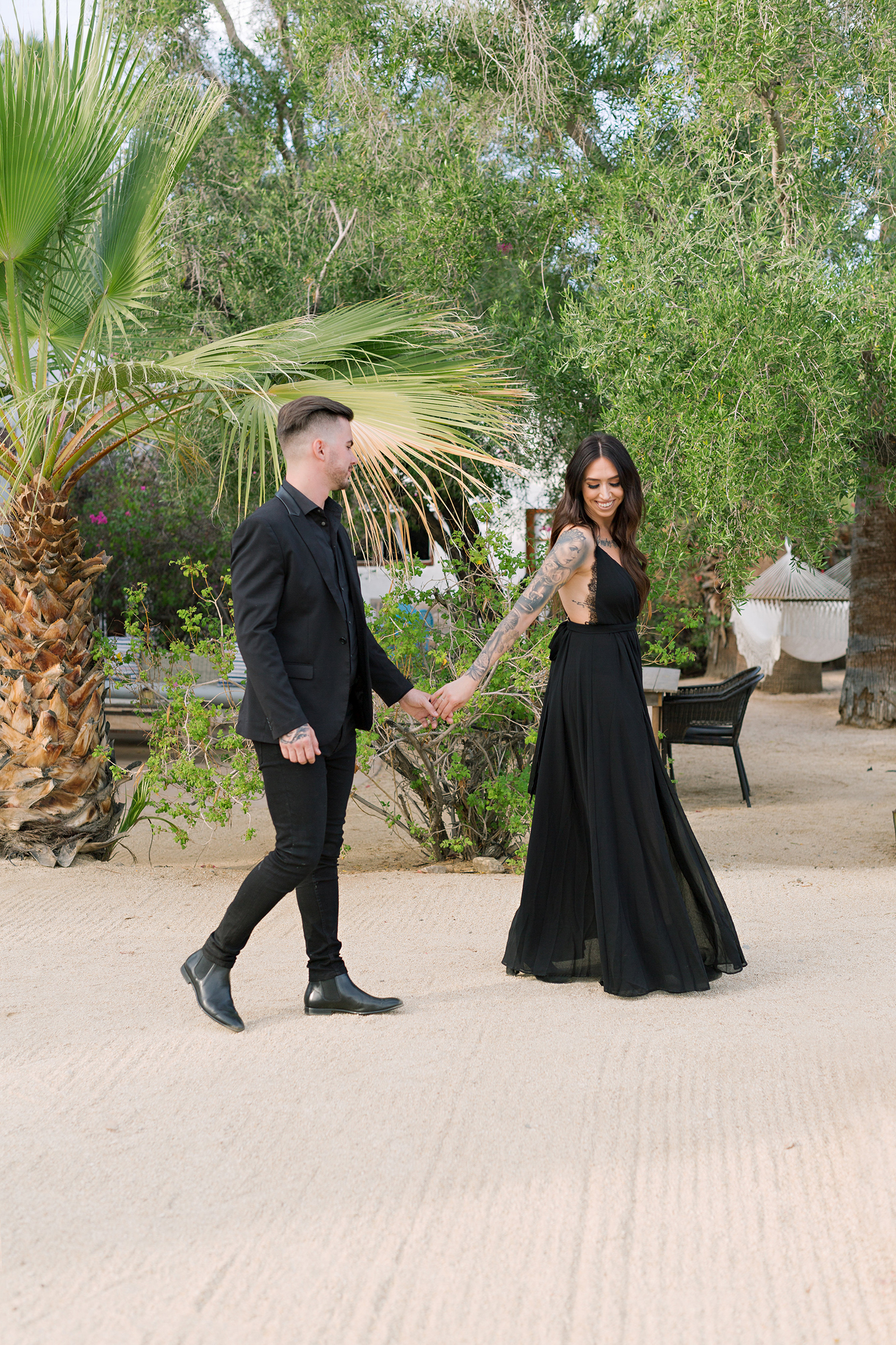 A Romantic and Bold Palm Springs Engagement Session Something Blue Weddings