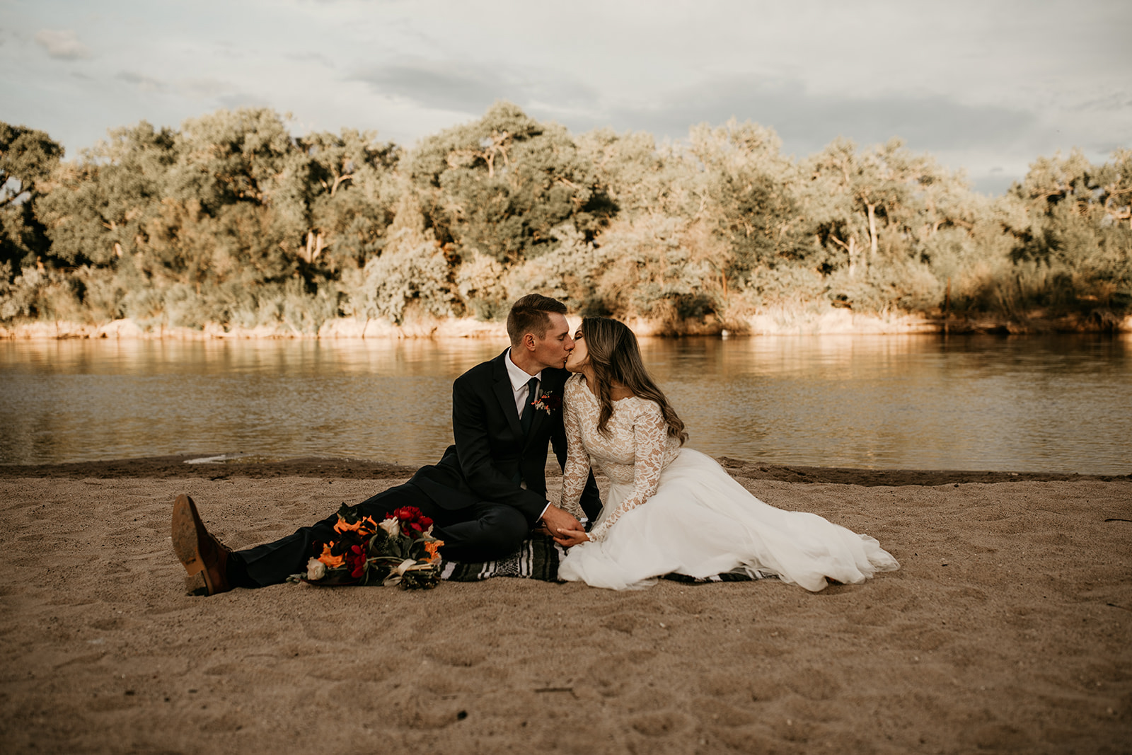 A Romantic New Mexico Sunset Elopement Something Blue Weddings Blog