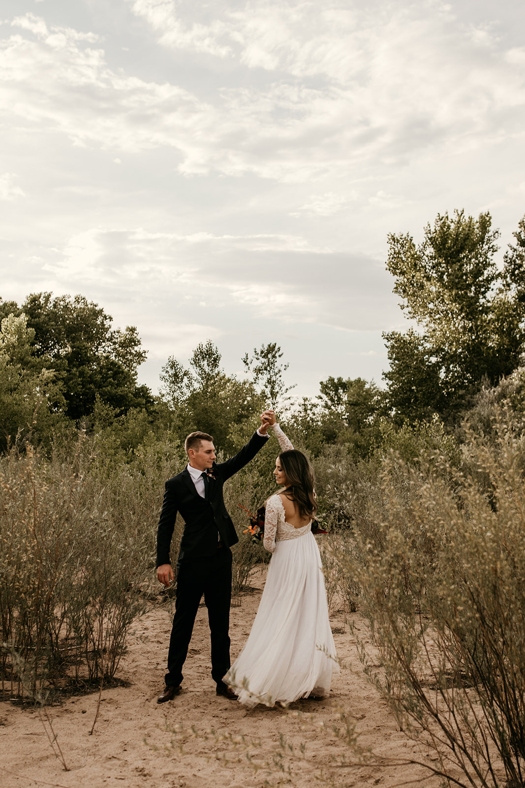 A Romantic New Mexico Sunset Elopement Something Blue Weddings Blog
