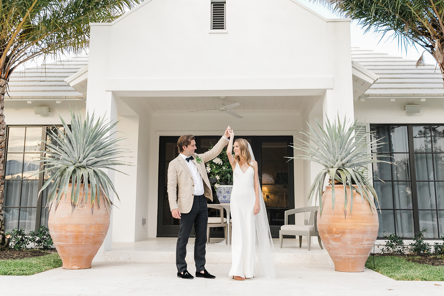 Palm Beach Tropical Minimalist Wedding Inspiration Something Blue Weddings