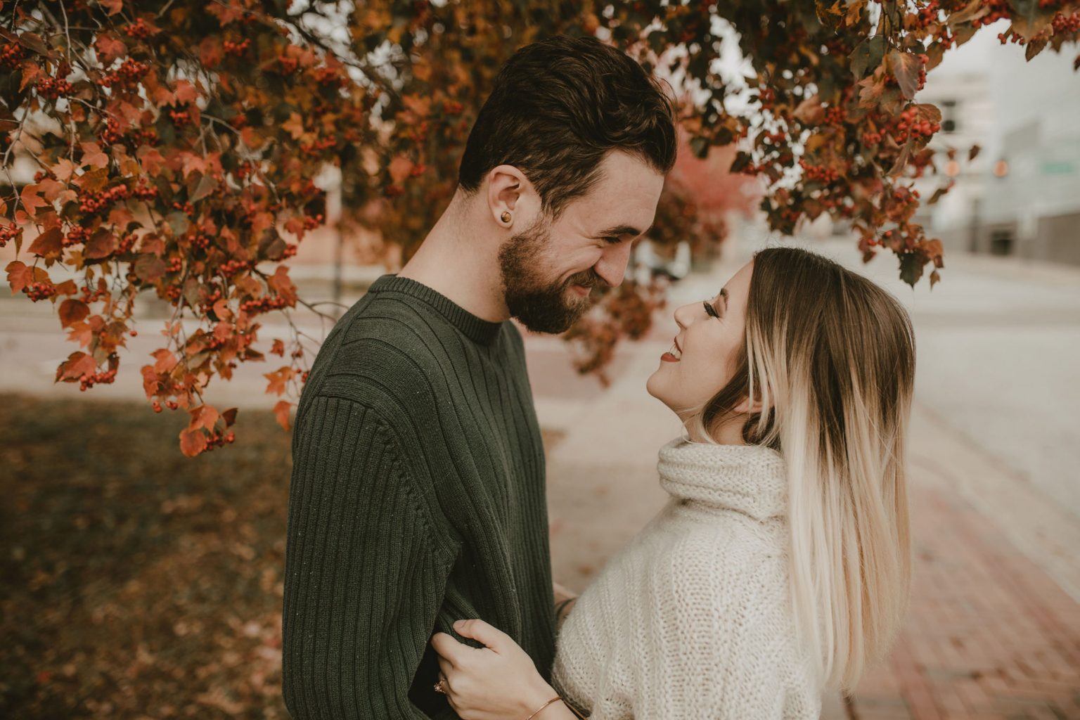 An Urban Autumn Engagement Session