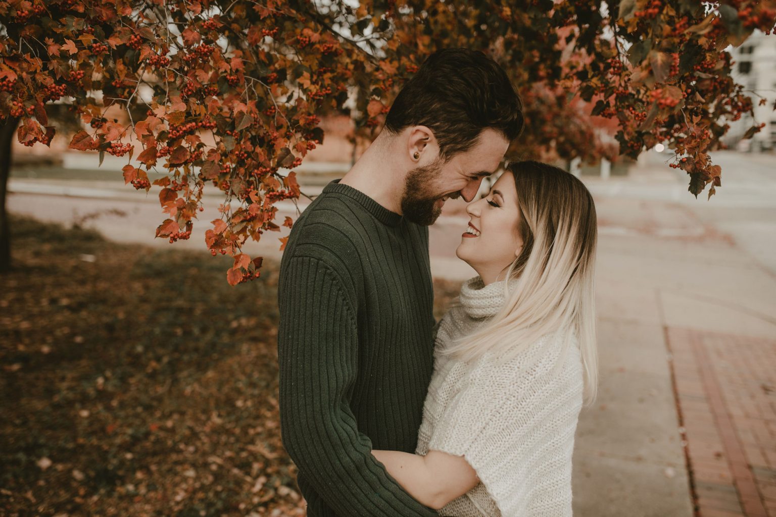 An Urban Autumn Engagement Session