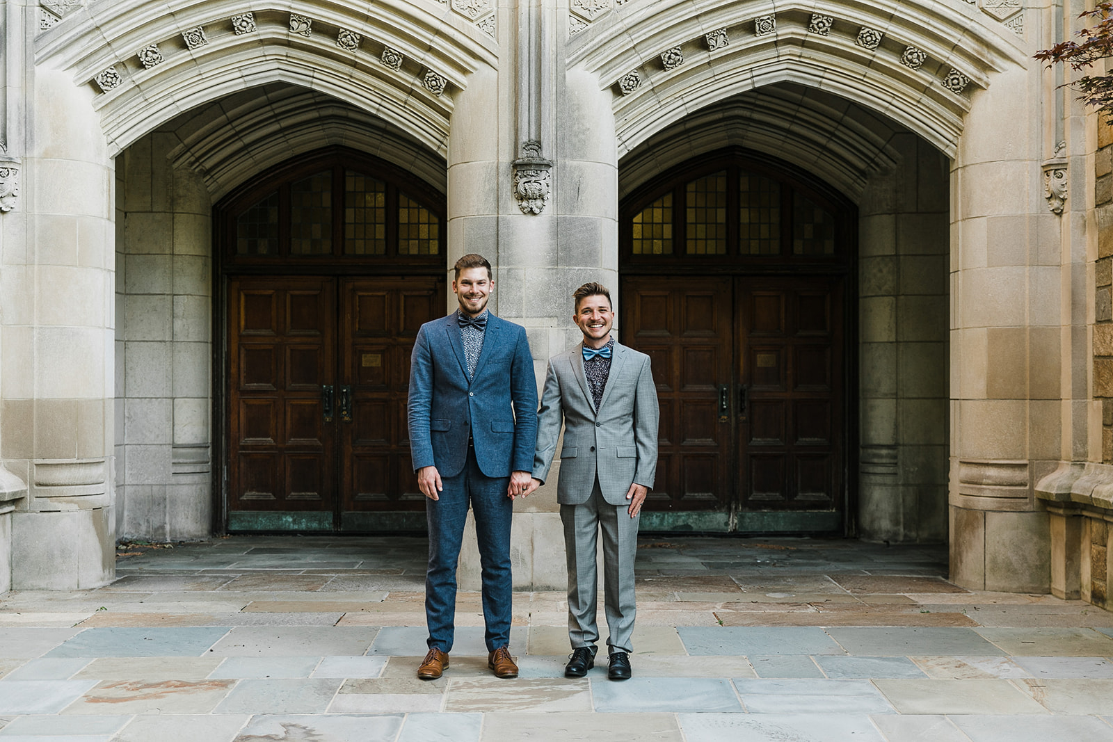 University of Michigan Law Quad LGBTQ Engagement Session Something Blue Weddings Blog
