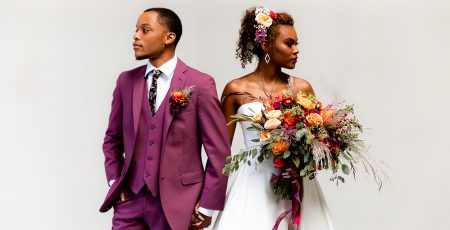 Purple and Orange Wedding Inspiration Something Blue Weddings Blog